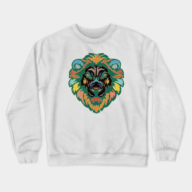 Lion 6 Crewneck Sweatshirt by Abstract Scribbler